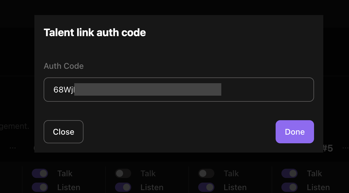 Auth code